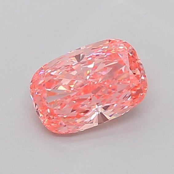 1.05 Ct. Fancy Vivid Pink Cushion Lab Grown Diamond