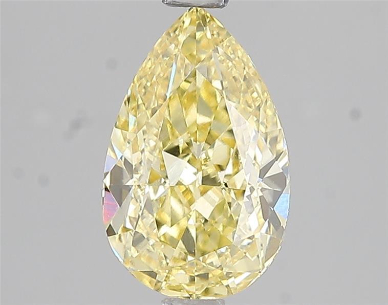 2.04 Ct. Fancy Vivid Yellow Pear Lab Grown Diamond