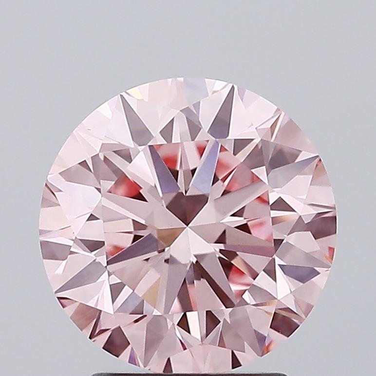 2.91 Ct. Fancy Intense Pink Round Lab Grown Diamond