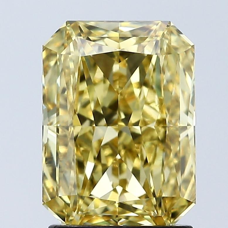 2.08 Ct. Fancy Vivid Yellow Radiant Lab Grown Diamond