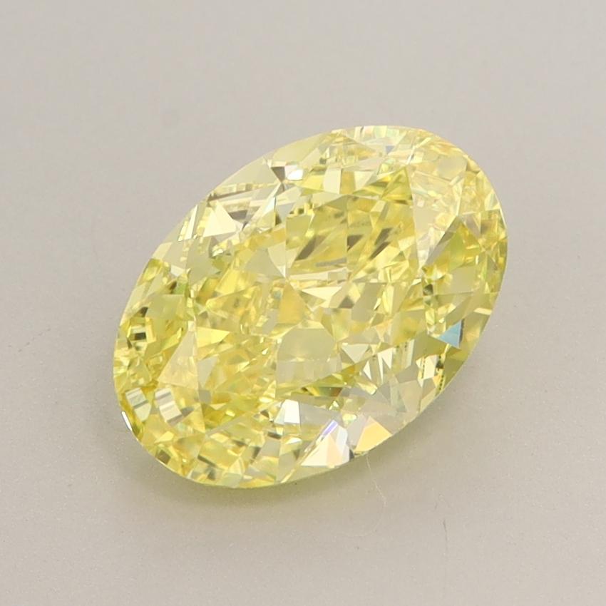 1.90 Ct. Fancy Vivid  Yellow Oval Lab Grown Diamond
