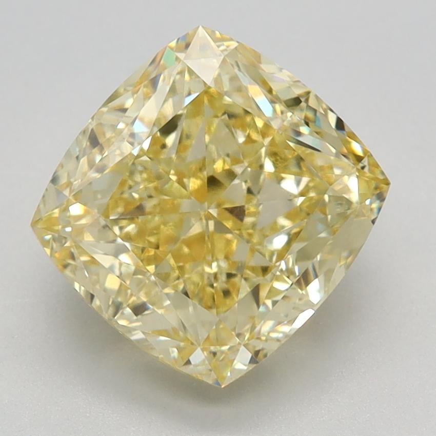3.07 Ct. Fancy Intense Yellow Cushion Lab Grown Diamond