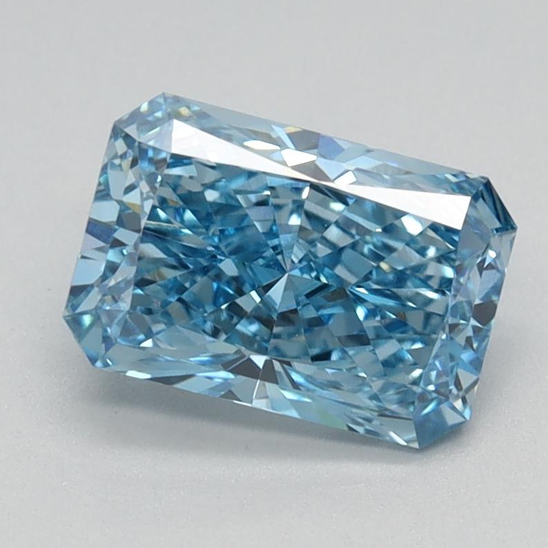1.10 Ct. Fancy Vivid Blue Radiant Lab Grown Diamond