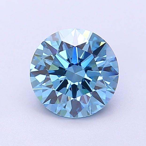 1.04 Ct. Fancy Vivid Blue Round Lab Grown Diamond