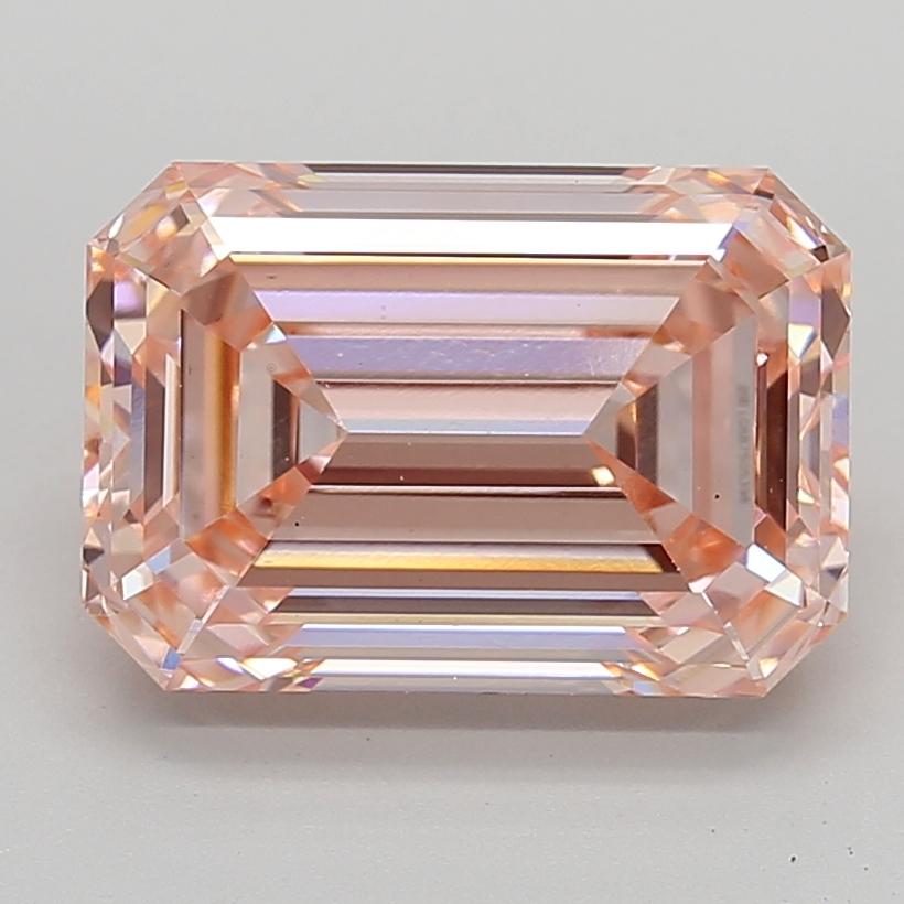 7.05 Ct. Fancy Intense  Pink Emerald Lab Grown Diamond