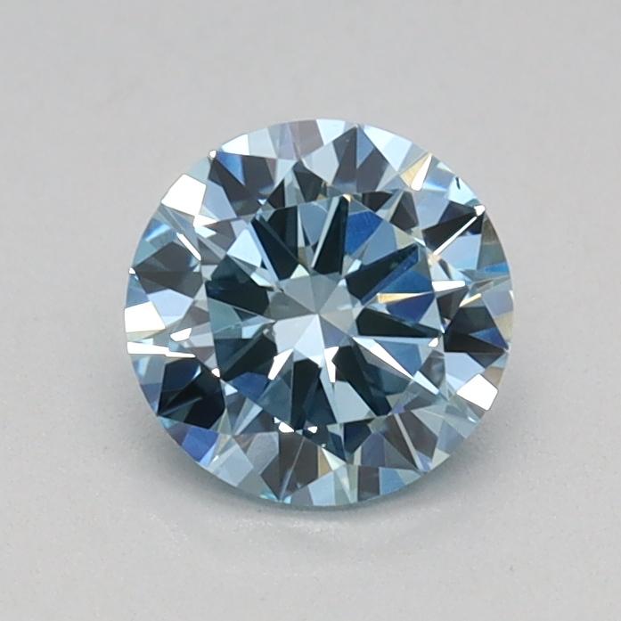 0.50 Ct. Fancy Vivid Blue Round Lab Grown Diamond