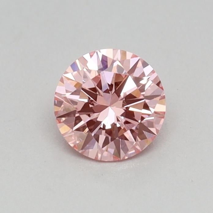 0.30 Ct. Fancy Vivid Pink Round Lab Grown Diamond