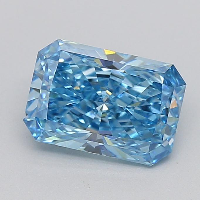 1.55 Ct. Fancy Vivid  Blue Radiant Lab Grown Diamond