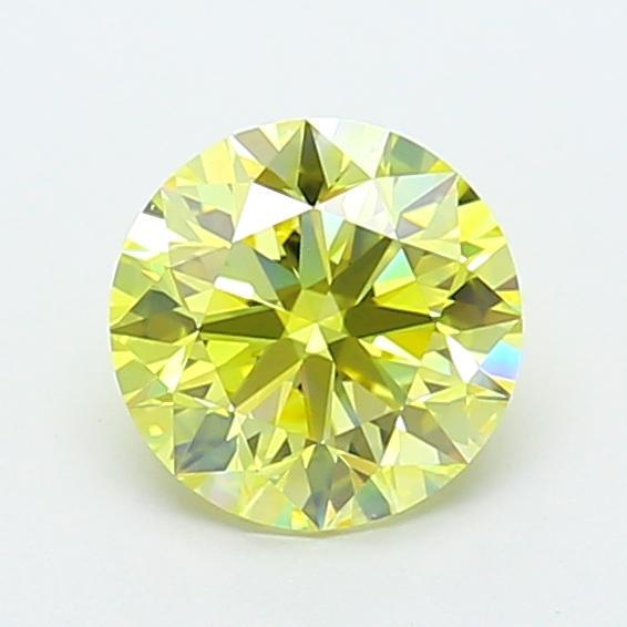 1.50 Ct. Fancy Intense  Yellow Round Lab Grown Diamond