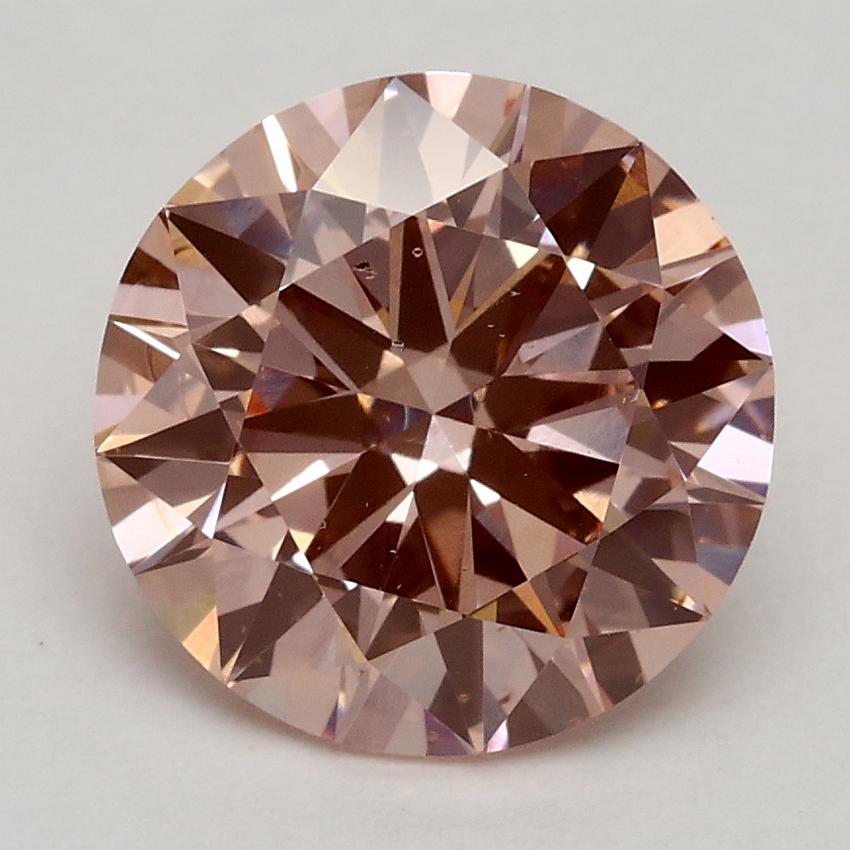 2.13 Ct. Fancy Intense Pink Round Lab Grown Diamond