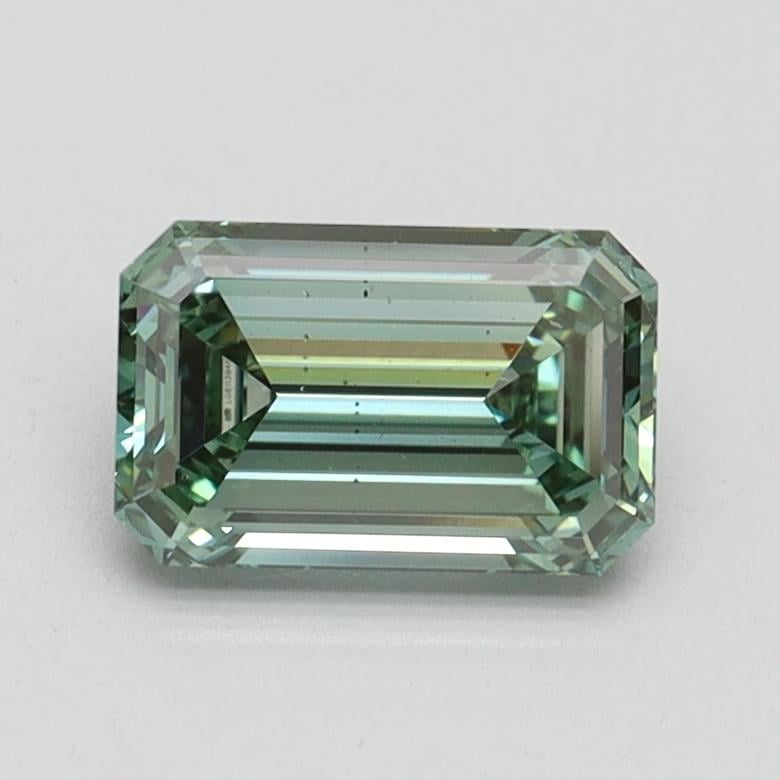 1.01 Ct. Fancy Intense Pacific Green Emerald Lab Grown Diamond