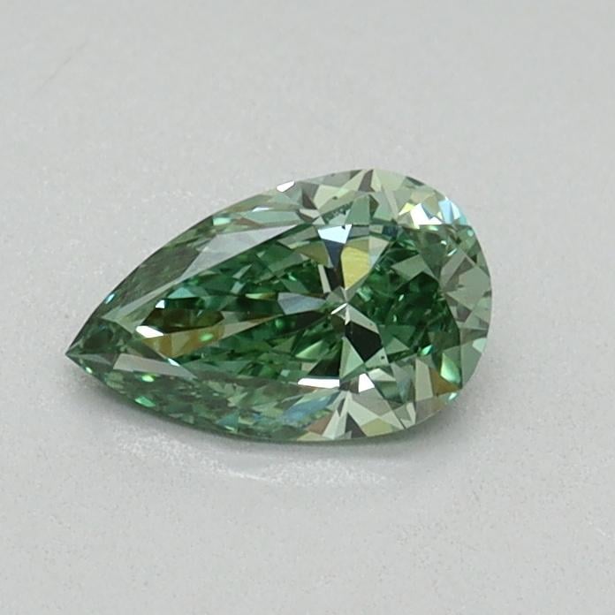 0.40 Ct. Fancy Vivid Green Pear Lab Grown Diamond