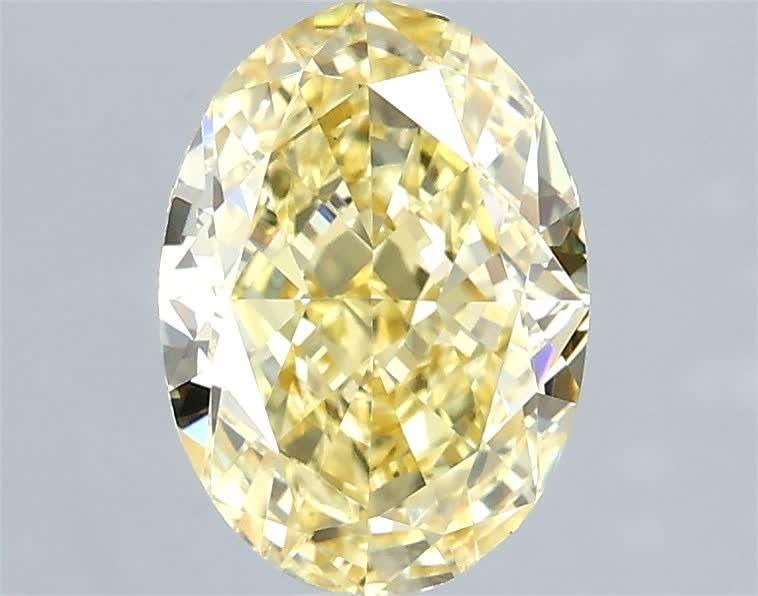 1.96 Ct. Fancy Intense  Yellow Oval Lab Grown Diamond
