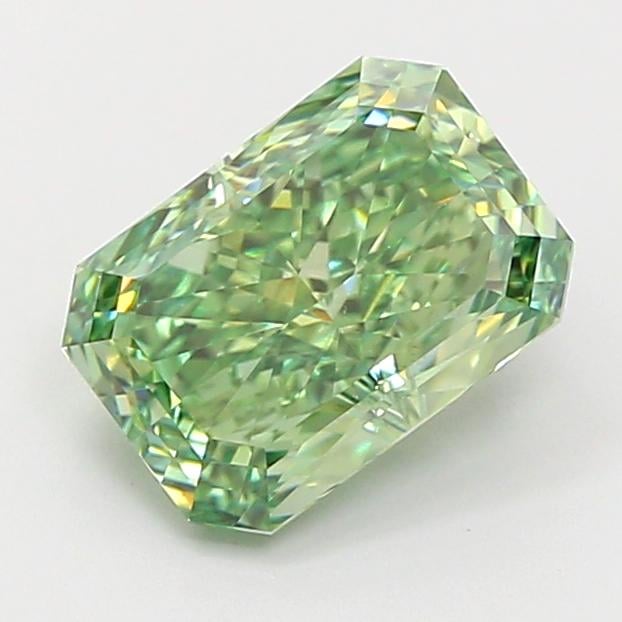 2.05 Ct. Fancy Vivid  Green Radiant Lab Grown Diamond