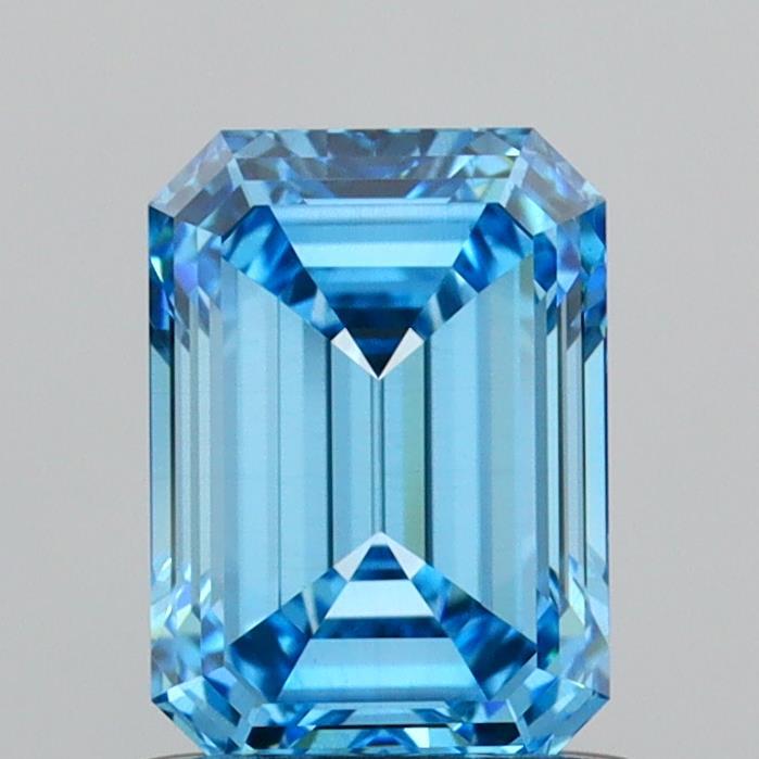 1.02 Ct. Fancy Vivid Blue Emerald Lab Grown Diamond