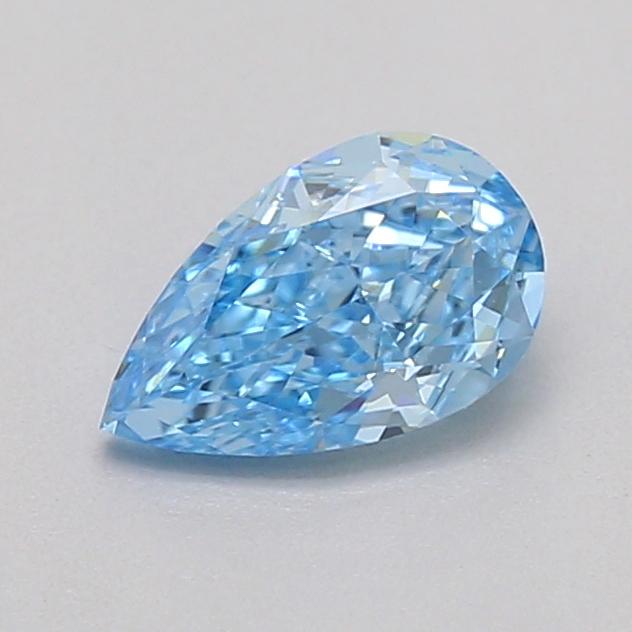 0.30 Ct. Fancy Vivid  Blue Pear Lab Grown Diamond