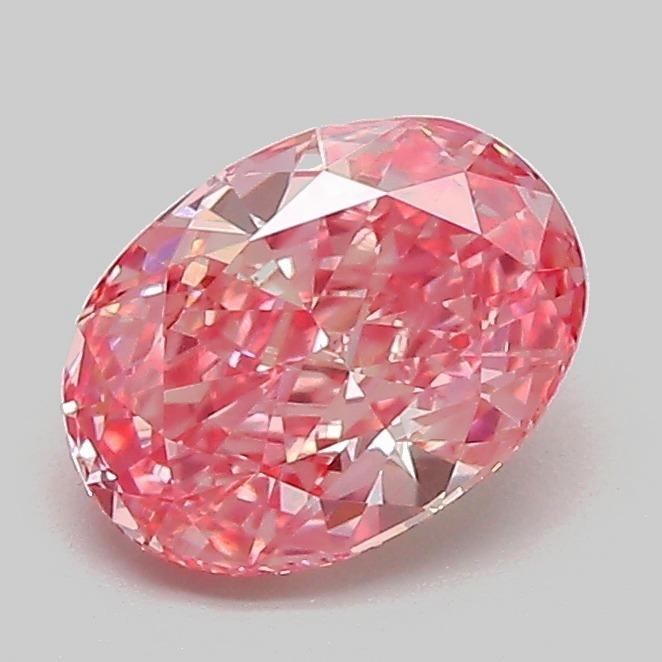 1.15 Ct. Fancy Vivid  Pink Oval Lab Grown Diamond
