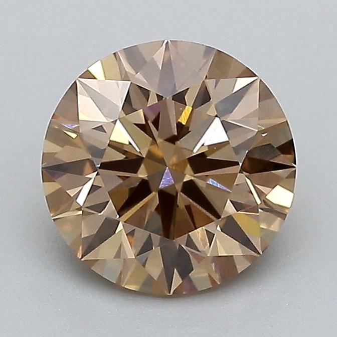 1.55 Ct. Fancy Light  Brown Round Lab Grown Diamond