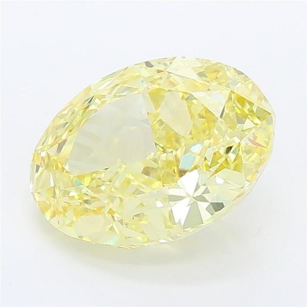 2.69 Ct. Fancy Intense Yellow Oval Lab Grown Diamond