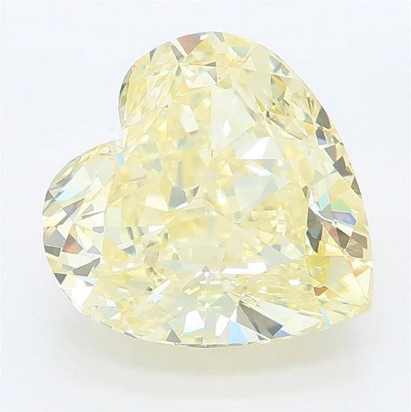 5.22 Ct. Fancy Intense Yellow Heart Lab Grown Diamond