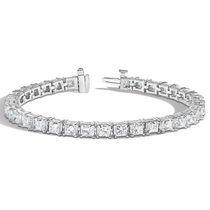 Princess Cut Diamond Tennis Bracelet Brilliant Earth   BE5D4152 14KW 850 Additional1 