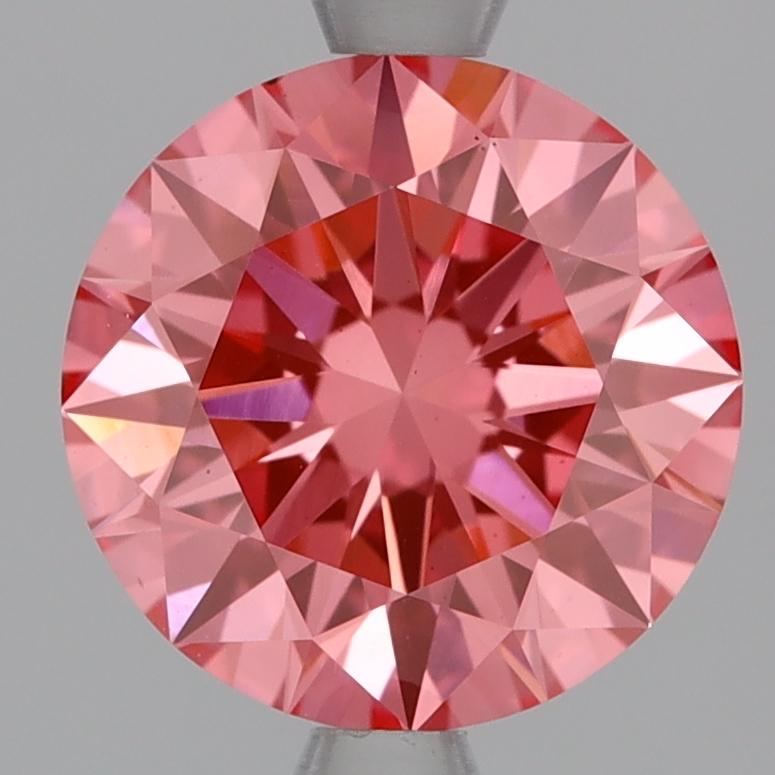 2.07 Ct. Fancy Vivid Pink Round Lab Grown Diamond