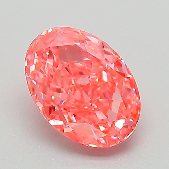 1.01 Ct. Fancy Vivid Pink Oval Lab Grown Diamond