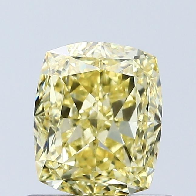 1.04 Ct. Fancy Vivid Yellow Cushion Lab Grown Diamond