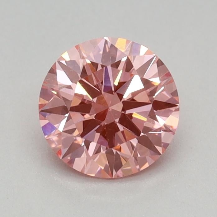 0.42 Ct. Fancy Vivid Pink Round Lab Grown Diamond