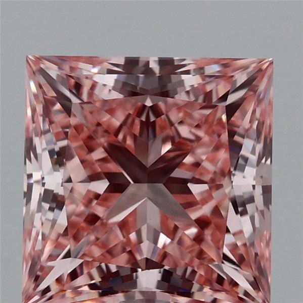 1.97 Ct. Fancy Vivid Pink Princess Lab Grown Diamond