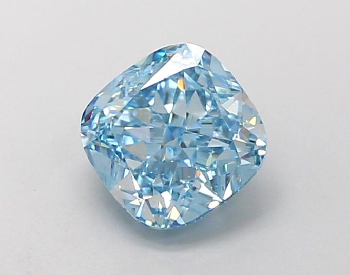 1.14 Ct. Fancy Intense Blue Cushion Lab Grown Diamond