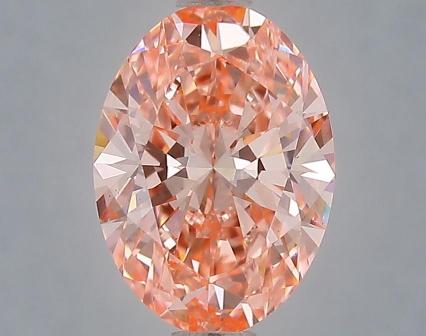 1.60 Ct. Fancy Vivid Pink Oval Lab Grown Diamond
