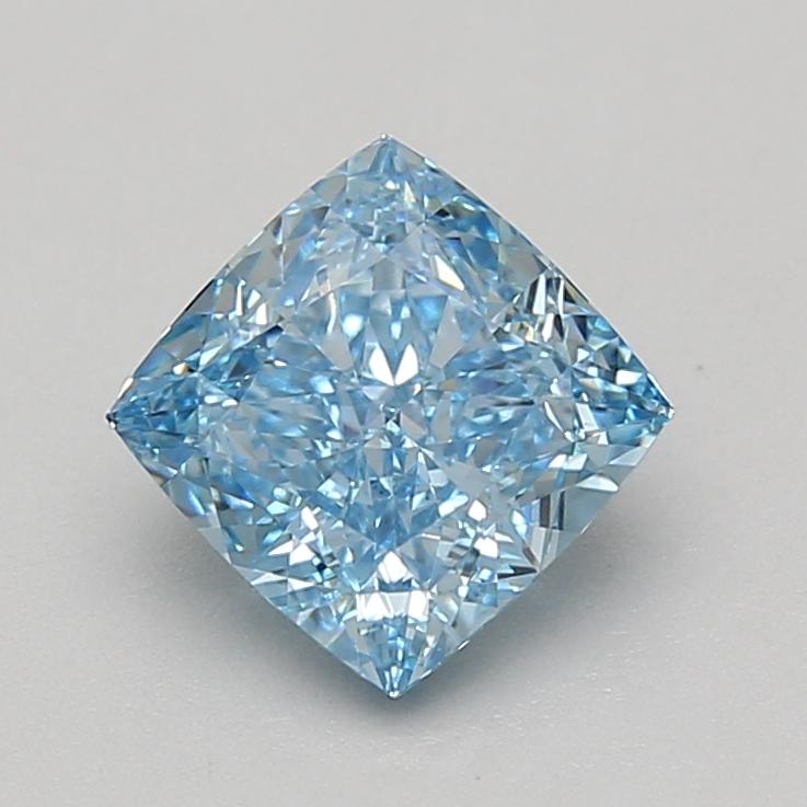 2.08 Ct. Fancy Vivid Blue Cushion Lab Grown Diamond