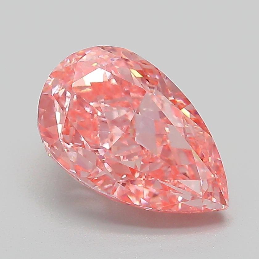 2.16 Ct. Fancy Vivid Pink Pear Lab Grown Diamond