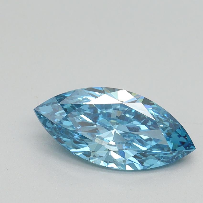 1.01 Ct. Fancy Vivid Blue Marquise Lab Grown Diamond