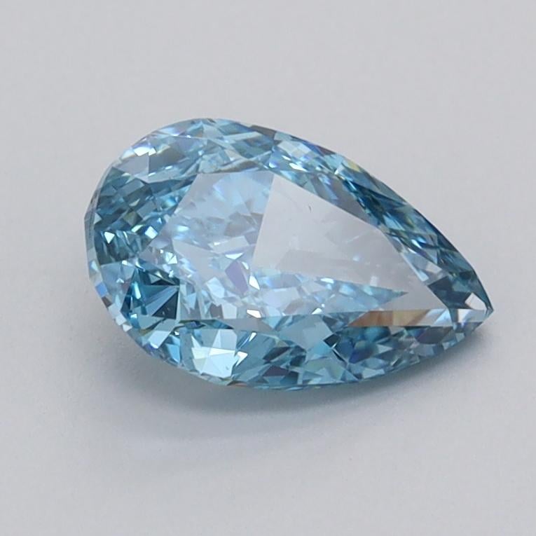 1.03 Ct. Fancy Vivid  Blue Pear Lab Grown Diamond