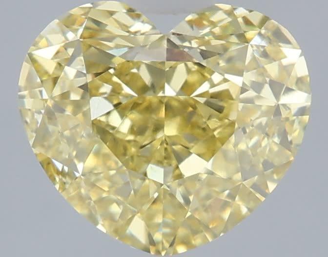 3.10 Ct. Fancy Intense Yellow Heart Lab Grown Diamond