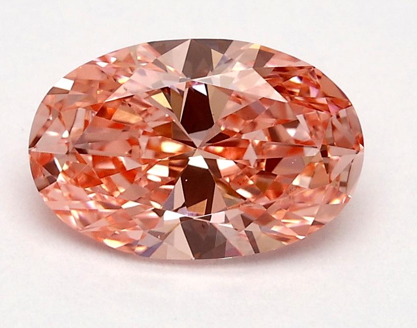1.02 Ct. Fancy Vivid Pink Oval Lab Grown Diamond