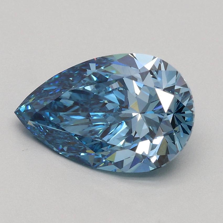 1.70 Ct. Fancy Vivid Blue Pear Lab Grown Diamond