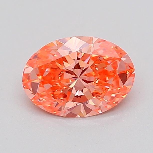 0.63 Ct. Fancy Vivid  Pink Oval Lab Grown Diamond