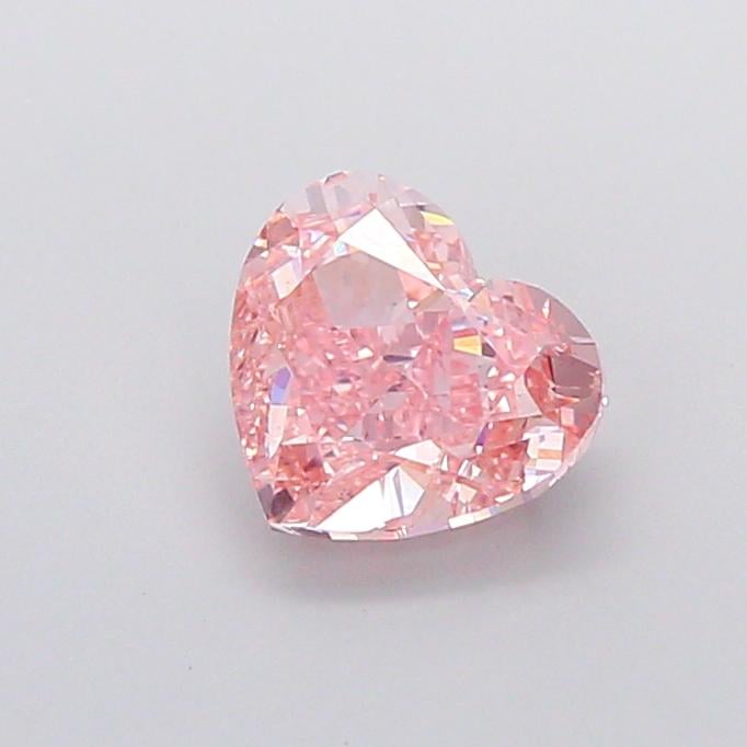 2.03 Ct. Fancy Intense  Pink Heart Lab Grown Diamond