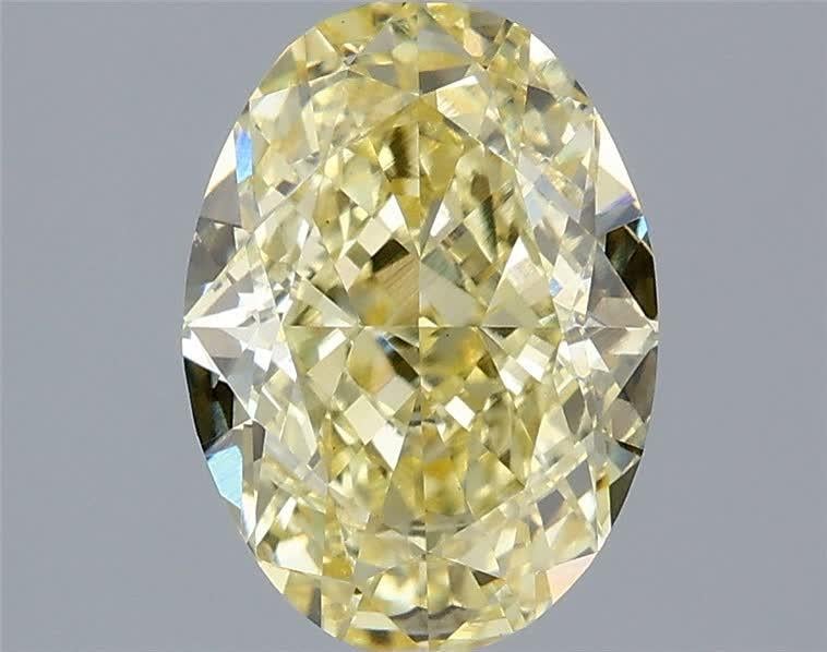 2.09 Ct. Fancy Intense Yellow Oval Lab Grown Diamond
