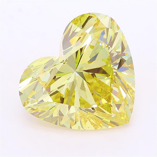 8.08 Ct. Fancy Yellow Heart Lab Grown Diamond