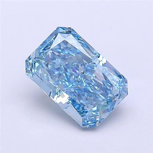 1.46 Ct. Fancy Vivid Blue Radiant Lab Grown Diamond