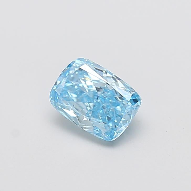 1.10 Ct. Fancy Vivid  Blue Cushion Lab Grown Diamond