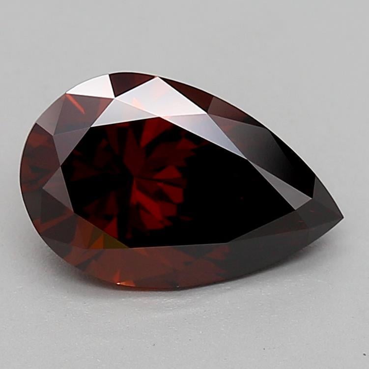 1.42 Ct. Fancy Deep Orange Pear Lab Grown Diamond