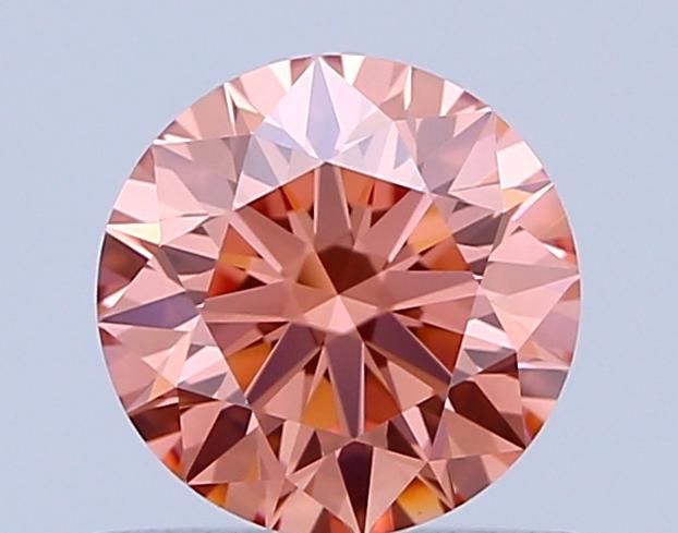 0.73 Ct. Fancy Vivid Pink Round Lab Grown Diamond