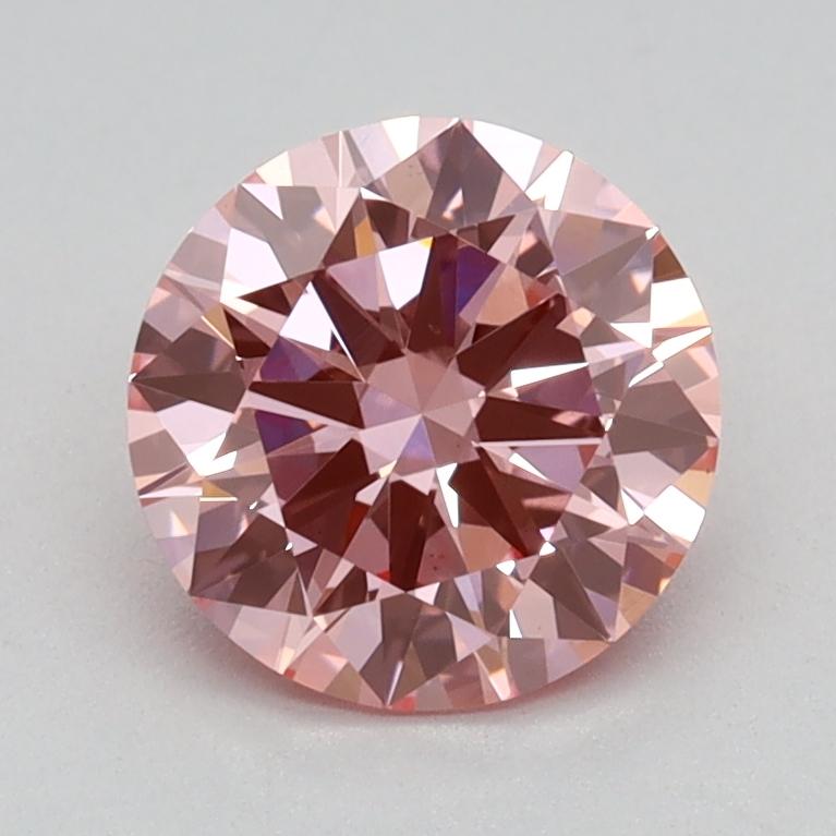 1.00 Ct. Fancy Vivid Pink Round Lab Grown Diamond
