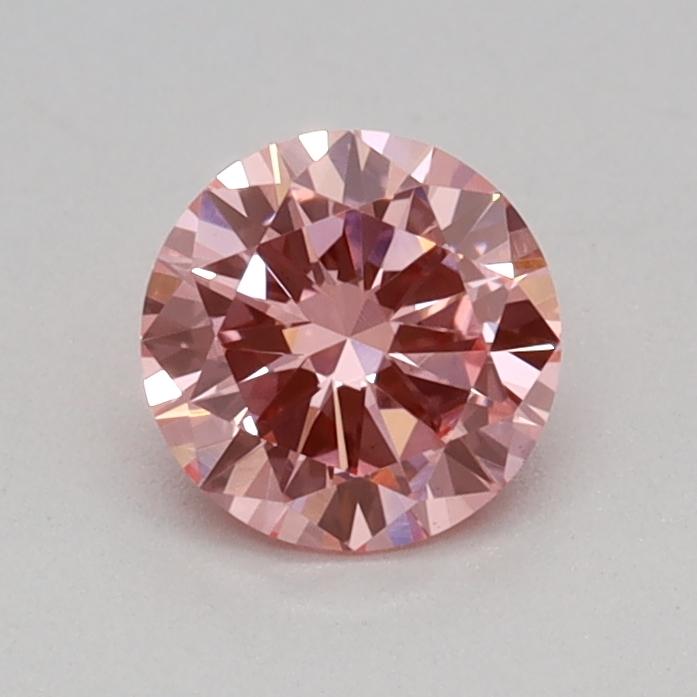 0.32 Ct. Fancy Vivid Pink Round Lab Grown Diamond