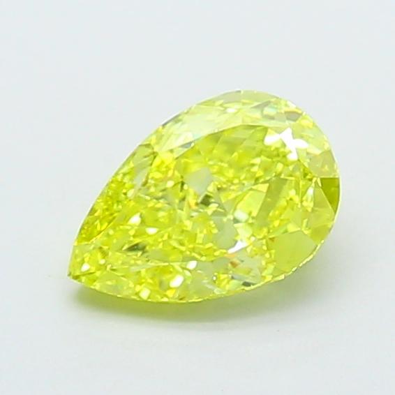 1.28 Ct. Fancy Intense  Yellow Pear Lab Grown Diamond